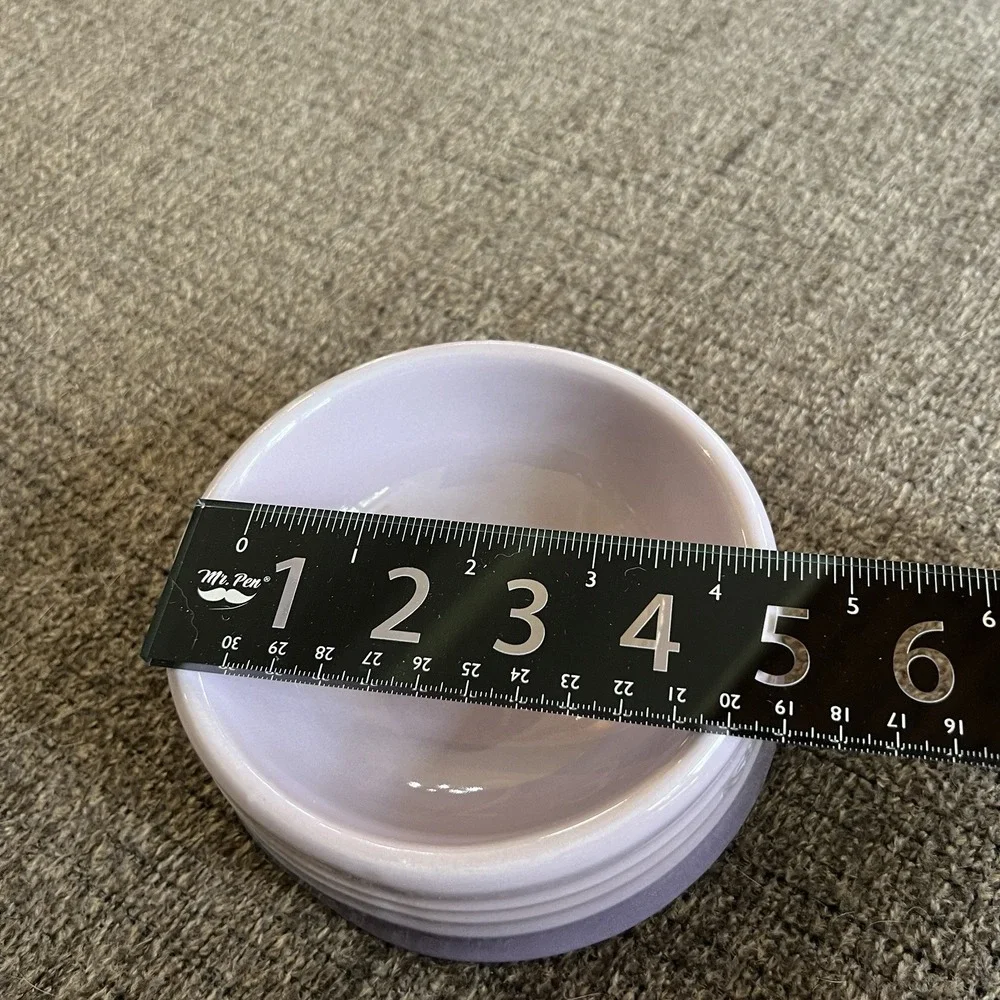 Sweejar Purple Gradient Ceramic Small Medium Dog Cat Bowl 18 oz No Tipping